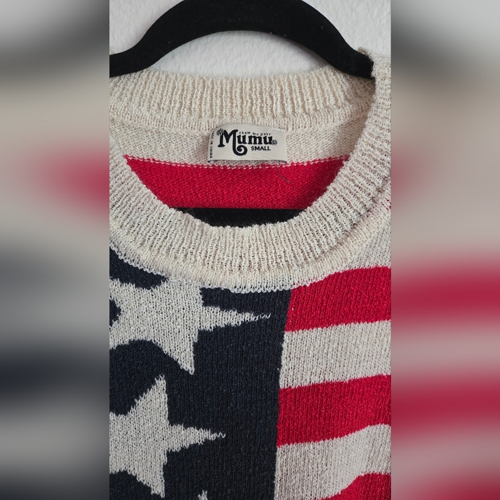 Show Me Your MuMu Bradley Sweater Patriot Knit Size Small - Picture 3 of 8